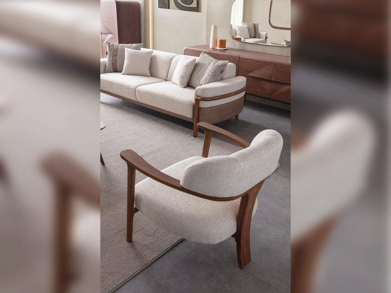 Odin Chair Cream in Cream - 101-ODI-FOX01-B
