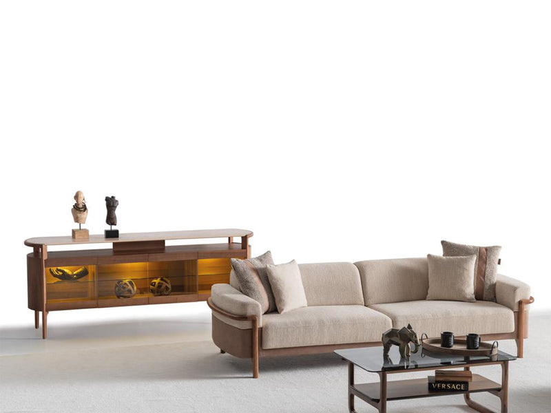 Odin Convertible 3 Seater Sofa Cream in Cream - 101-ODI-FOX01-3