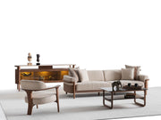 Odin Convertible 4 Seater Sofa Cream in Cream - 101-ODI-FOX01-4