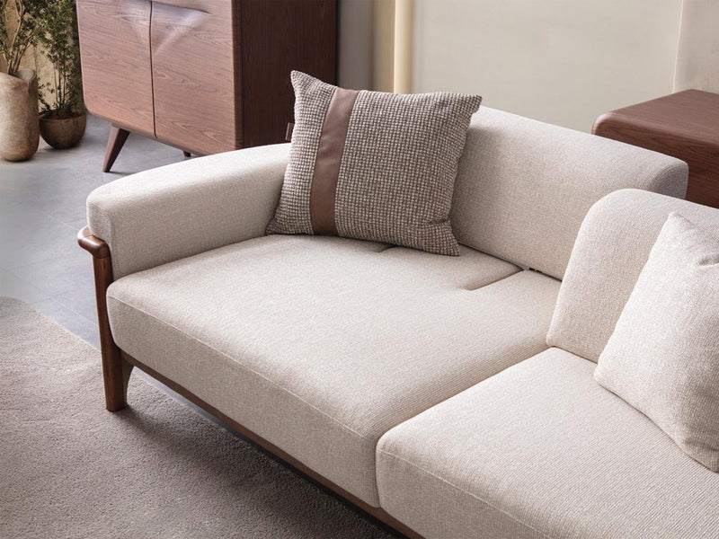 Odin Convertible 4 Seater Sofa Cream in Cream - 101-ODI-FOX01-4
