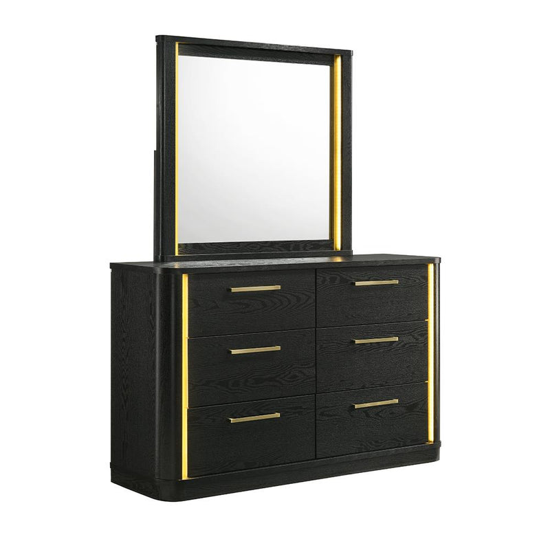 Olen - Black Mirror with LED Light - B312-M