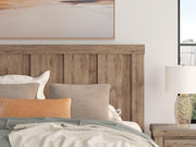 Oliandon King Panel Bed and Dresser in Light Brown - PKG025189