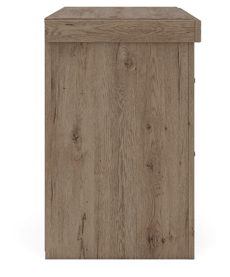 Oliandon King Panel Bed, Chest and Nightstand in Light Brown - PKG025183