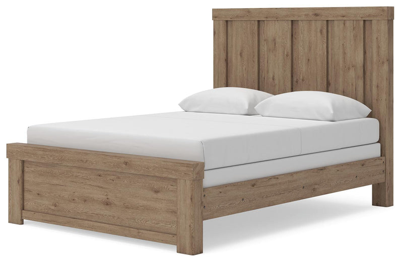 Oliandon Light Brown Queen Panel Bed - PCB2844B2