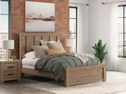 Oliandon Queen Panel Bed and Dresser in Light Brown - PKG025168