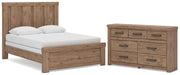 Oliandon Queen Panel Bed and Dresser in Light Brown - PKG025168