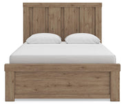 Oliandon Queen Panel Bed and Dresser in Light Brown - PKG025168