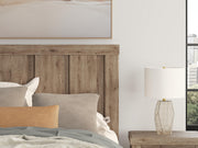 Oliandon Queen Panel Storage Bed and Dresser in Light Brown - PKG025178