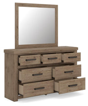 Oliandon Queen Panel Storage Bed, Dresser and Mirror - PCB2844B5