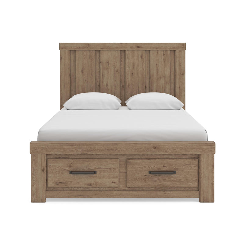 Oliandon Queen Panel Storage Bed, Dresser and Mirror - PCB2844B5