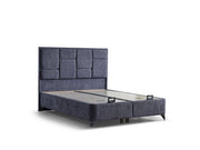 Olimpos Storage Bed With Headboard - Queen in Navy - 200-ELIF-OLI-150-EY232-SB