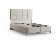 Olimpos Storage Bed With Headboard - Queen in Navy - 200-ELIF-OLI-150-EY232-SB