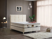 Olimpos Storage Bed With Headboard - Queen in Navy - 200-ELIF-OLI-150-EY232-SB