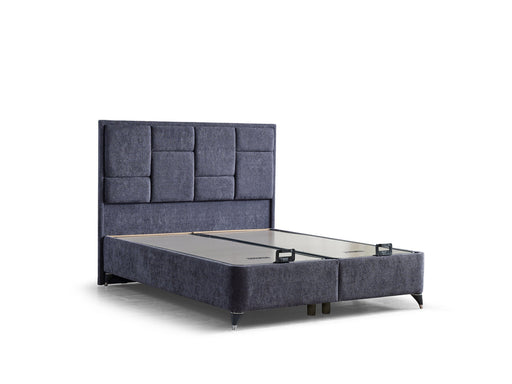 Olimpos Storage Bed With Headboard - Twin in Navy - 200-ELIF-OLI-90-EY232-SB