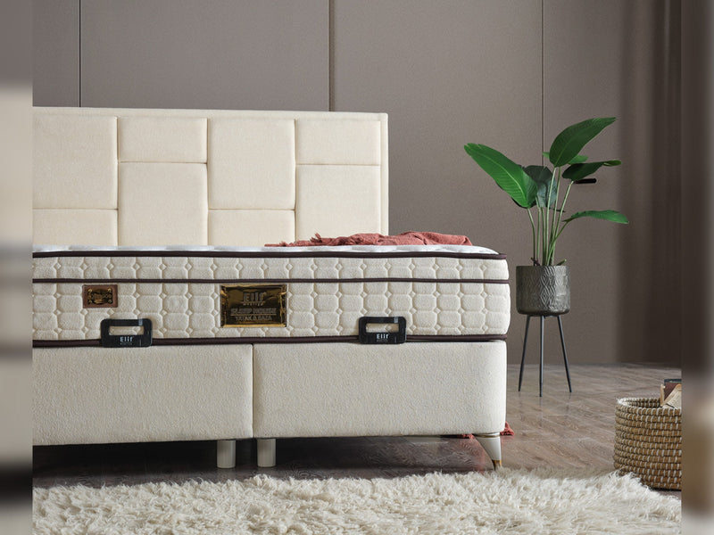 Olimpos Storage Bed With Headboard - Twin in Navy - 200-ELIF-OLI-90-EY232-SB