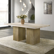 Olinda Dining Table w/Natrual Marble Top - DN07035