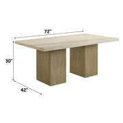 Olinda Dining Table w/Natrual Marble Top - DN07035