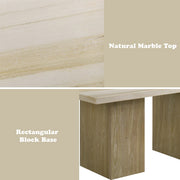 Olinda Dining Table w/Natrual Marble Top - DN07035