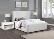 Oliver Boucle Fabric King Bed (3 Boxes) Cream - Gate FurnitureKing Bed