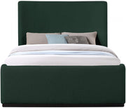 Oliver Boucle Fabric King Bed (3 Boxes) Green - Gate FurnitureKing Bed
