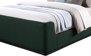 Oliver Boucle Fabric King Bed (3 Boxes) Green - Gate FurnitureKing Bed
