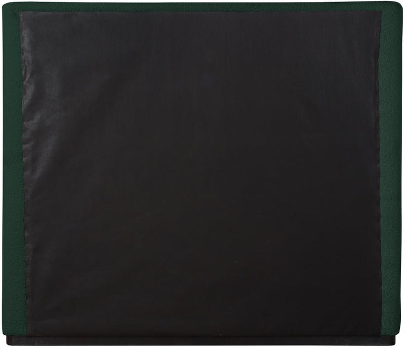 Oliver Boucle Fabric King Bed (3 Boxes) Green - Gate FurnitureKing Bed