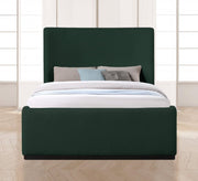 Oliver Boucle Fabric Queen Bed (3 Boxes) Green - Gate FurnitureQueen Bed