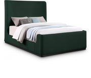 Oliver Boucle Fabric Queen Bed (3 Boxes) Green - Gate FurnitureQueen Bed