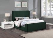 Oliver Boucle Fabric Queen Bed (3 Boxes) Green - Gate FurnitureQueen Bed