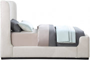 Oliver Boucle Fabric Twin Bed (3 Boxes) Cream - Gate FurnitureTwin Bed