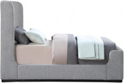 Oliver Boucle Fabric Twin Bed (3 Boxes) Grey - Gate FurnitureTwin Bed