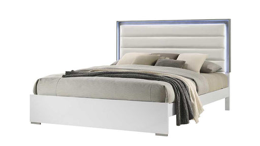 Olivia Full Bed in White - Olivia Full Bed in White