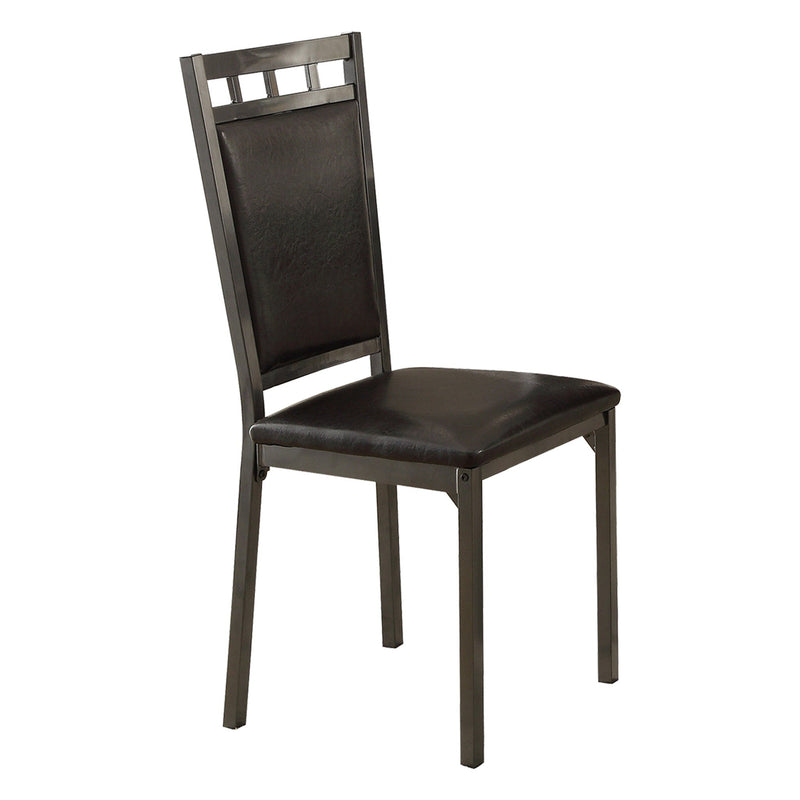 Olney Black/Dark Brown 5 - Piece Dining Set - Gate FurnitureDining Room Set