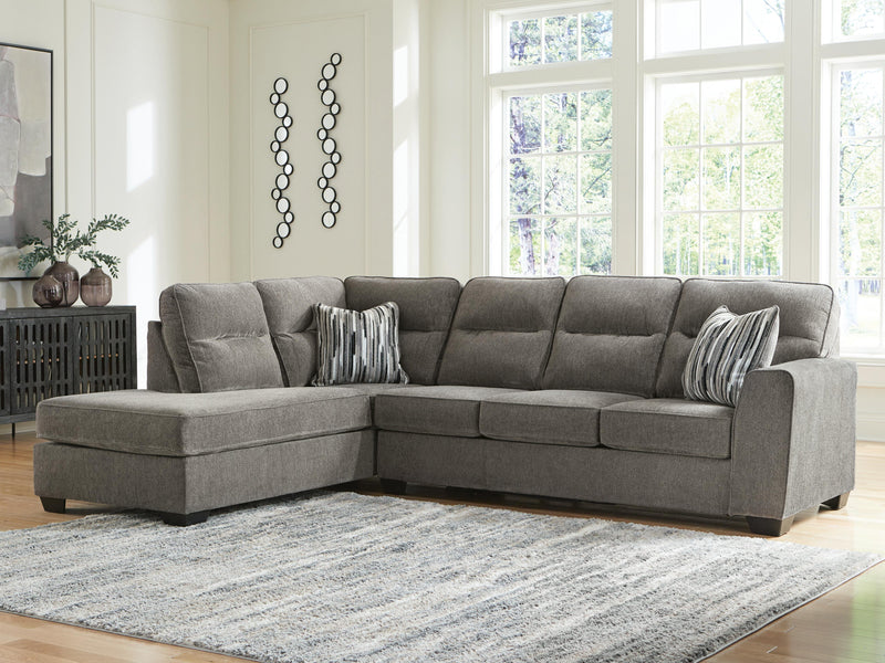 Olten Graphite 2-Piece Sectional with Chaise - 31305S1