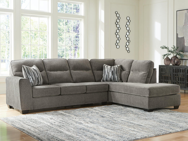 Olten Graphite 2-Piece Sectional with Chaise - 31305S2