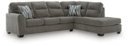 Olten Graphite 2-Piece Sectional with Chaise - 31305S2