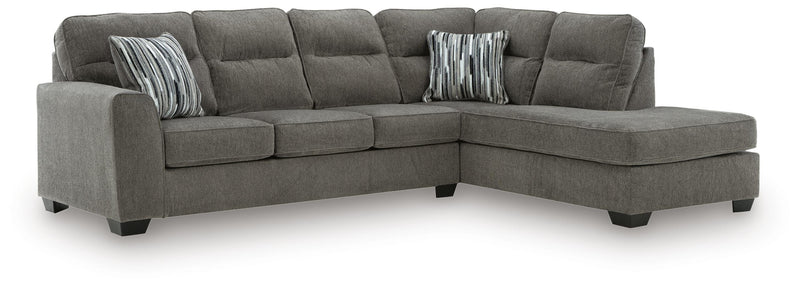 Olten Graphite 2-Piece Sectional with Chaise - 31305S2