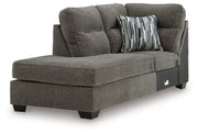 Olten Graphite Left-Arm Facing Corner Chaise - 3130516