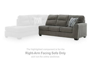 Olten Graphite Right-Arm Facing Sofa - 3130567