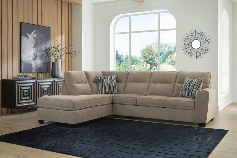 Olten Mocha 2-Piece Sectional with Chaise - 31304S1