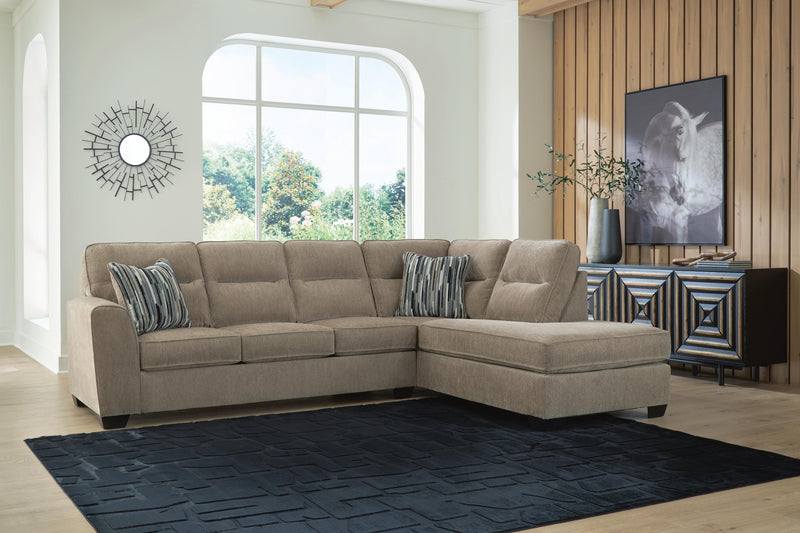 Olten Mocha 2-Piece Sectional with Chaise - 31304S2