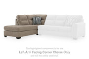 Olten Mocha Left-Arm Facing Corner Chaise - 3130416