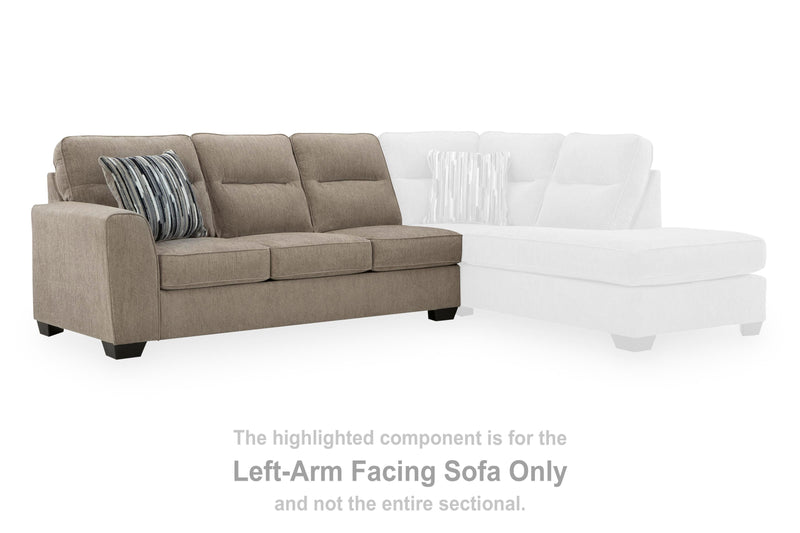 Olten Mocha Left-Arm Facing Sofa - 3130466