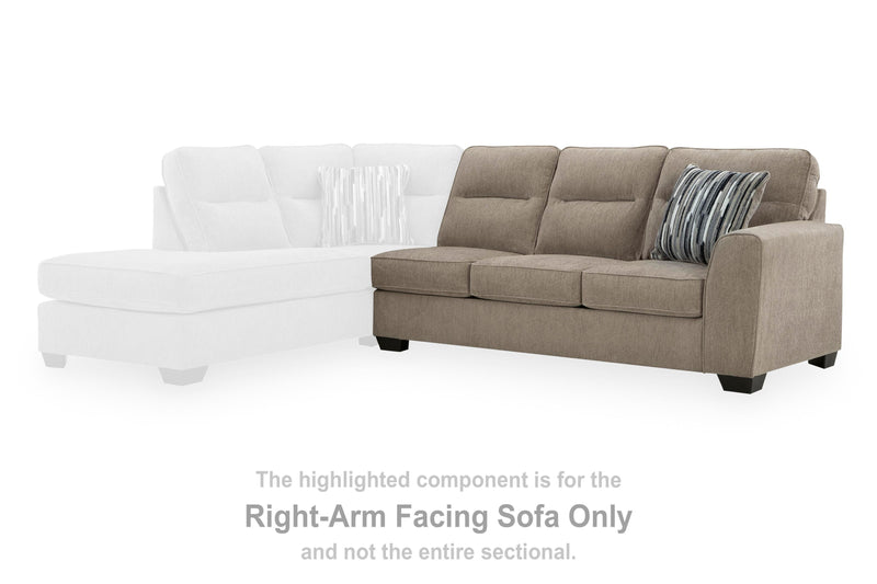 Olten Mocha Right-Arm Facing Sofa - 3130467