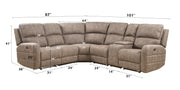 Olwen Power Motion Sectional Sofa - 54590