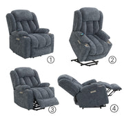 Omarion Power Recliner w/Lift, Heating & Massage - LV02996A