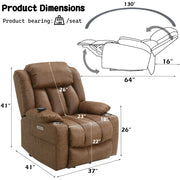 Omarion Power Recliner W/Lift & Heating & Massage - LV02997