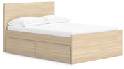 Onita Natural Full Panel Platform Bed with 1 Side Storage - EB9632B11