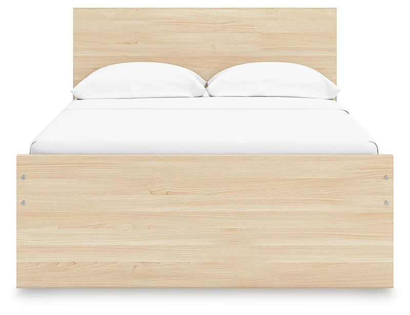 Onita Natural Full Panel Platform Bed with 1 Side Storage - EB9632B11