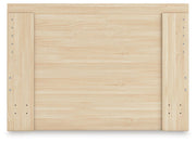 Onita Natural Full Panel Platform Bed with 1 Side Storage - EB9632B11
